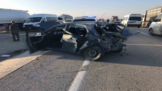 Konyada üç araçlı zincirleme kaza: 1 yaralı