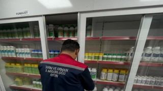 Köşkte bitki koruma ürünü satış yerlerine denetim yapıldı