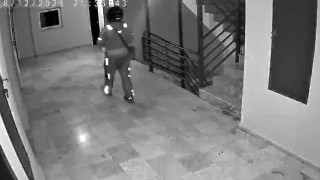 Kurye sipariş getirdiği binaya tuvaletini yaptı