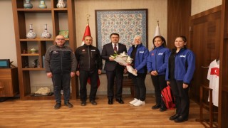 Kütahya AFADdan kuruluş yıl dönümünde valiliğe ziyaret