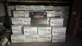 Kütahyada bir araçta 5 milyon 190 bin boş makaron ele geçirildi