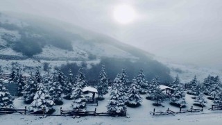 Ladik Akdağ beyaz gelinliğini giydi