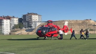 Malatyada ambulans helikopter yaşlı adam için havalandı