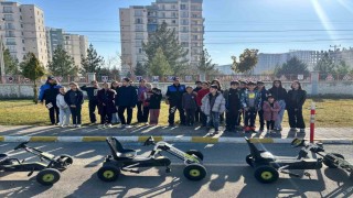 Mardinde çocuklara trafik eğitimi verildi