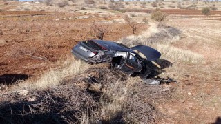 Mardinde devrilen aracın sürücüsü yaralandı