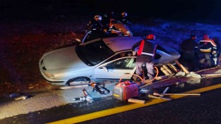 Mardinde şarampole devrilen otomobilde 2 kişi yaralandı