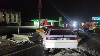 Marmaraereğlisinde otomobil refüje çarptı: 1 kişi hayatını kaybetti