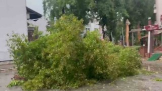 Marmariste sağanak etkili oldu