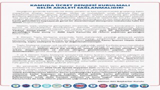 Memur-Sen Başkanlar Kurulu: Türkiye Yüzyılına yakışır, 4688 sayılı Kanununda ivedi reform yapılması çağrısında bulunuyoruz