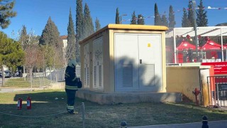 Menteşede elektrik trafosunda yangın paniği