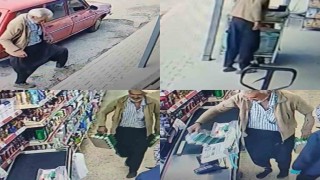 Mersinde içleri ısıtan görüntü: Çamurlu ayakkabısını çıkardı, çorapla markette alışveriş yaptı