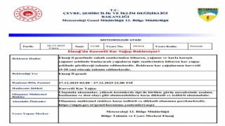 Meteorolojiden 3 için kuvvetli kar yağışı uyarısı