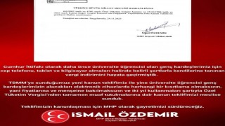 MHPli Özdemirden üniversiteliler için kanun teklifi