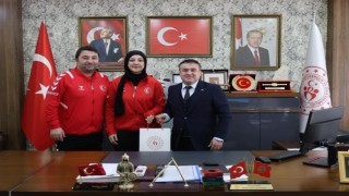 Milli Judocu Hatice Nur Göktaş, İl Müdürü Demir ile bir araya geldi