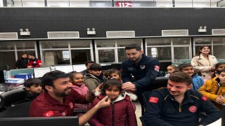 Minik öğrenciler 112yi yerinde öğrendi