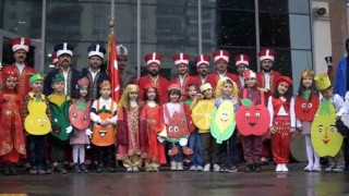 Minik öğrencilerin ‘Yerli Malı Haftası sevinci