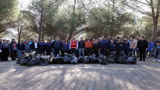 Muğla Büyükşehir Belediyesinin temizlik seferberliği Ula Göletinden başladı