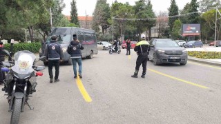 Muğla Cumhuriyet Meydanında geniş kapsamlı trafik denetimi
