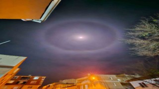 Muratlı semalarında ‘Ay Halesi görüldü