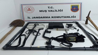 Muşta kaçak kazı operasyonu: 4 kişi gözaltına alındı