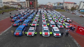 Muşun güvenlik filosu güçlendi: 78 yeni araç hizmete girdi