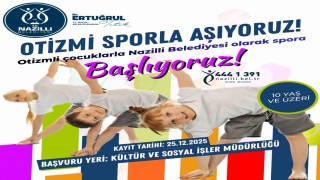 Nazilli Belediyesinden otizmli çocuklara spor kursu