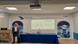 Öğrencilere ERPyi anlattı