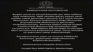Öğrenciye şiddet uygulayan okul müdürü cumhuriyet savcısına ifade verdi