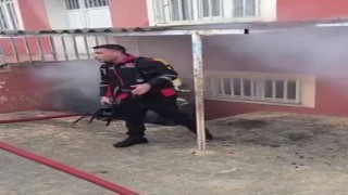 Okulun bodrum katında korkutan yangın
