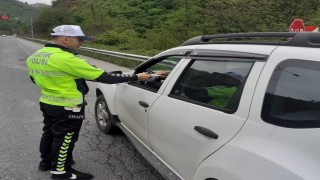 Orduda bir haftada 13 binden fazla araç ve sürücüsü denetlendi