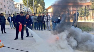 Osmaniye Cebelibereket Erkek Öğrenci Yurdu’nda Yangın Tatbikatı