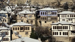 Osmanlının parmak izi Safranbolu kar manzaralarıyla mest etti