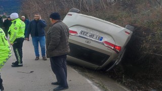Otomobil takla attı: 1 yaralı