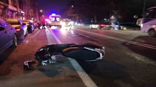 Otomobile çarpışan motosikletin sürücüsü hayatını kaybetti