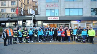 Özel İmperial Hastanesindeki yangın tatbikatı gerçeğini aratmadı