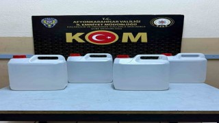 Polis kaçak alkol üretiminde kullanılan etil alkol ele