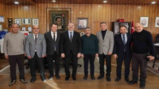 Rektör Hacımüftüoğlu, DAGC ve DGF yönetimini kabul etti
