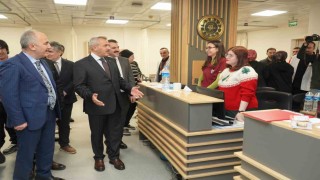 Rize protokolünden yeni yıla çalışarak girenlere ziyaret