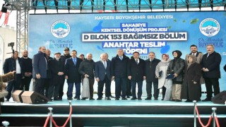 Sahabiyede anahtarları teslim eden Başkan Büyükkılıç: Kayseri belediyeciliği icraat üretir
