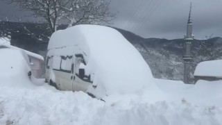 Sakaryanın yüksek kesimlerinde kar kalınlığı 1 metreye ulaştı