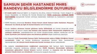 Samsun Şehir Hastanesi randevularında hizmet binası karışıklığına dikkat