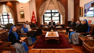 Santa Maria Katolik Kilisesi Episkoposu Antuan Ilgıttan Vali Yıldırıma ziyaret