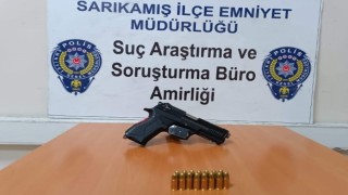 Sarıkamışta silah ele geçirildi