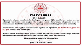 Şavşatta kar yağışı nedeniyle eğitime 1 gün ara verildi