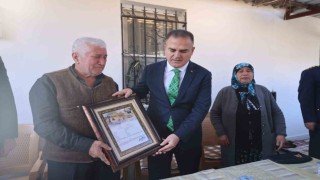 Şehit Kuranın ailesine şehadet belgesi verildi