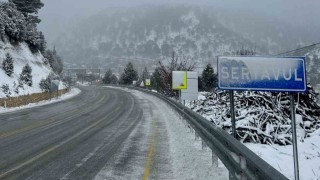 Sertavul Geçidinde ulaşım kontrollü sağlanıyor