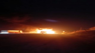 Servis otobüsü alevlere teslim oldu