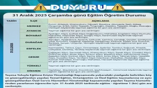 Sinopta kar ve buzlanma nedeniyle taşımalı eğitime ara