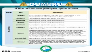 Sinopta taşımalı eğitime 1 gün ara