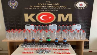 Sivasta kaçak alkol operasyonu